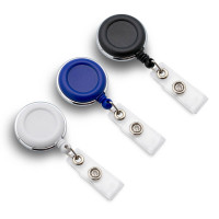 Брелок-ретрактор круглый, премиум