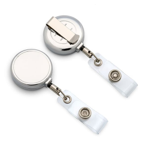 Брелок-ретрактор металлический Ret-106.1 с креплением на ремень Брелок-ретрактор металлический Ret-106.1 с креплением на ремень