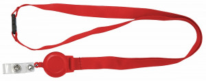 Ремешок с пряжкой и ретрактором красный Smartec Ремешок с пряжкой и ретрактором красный Smartec