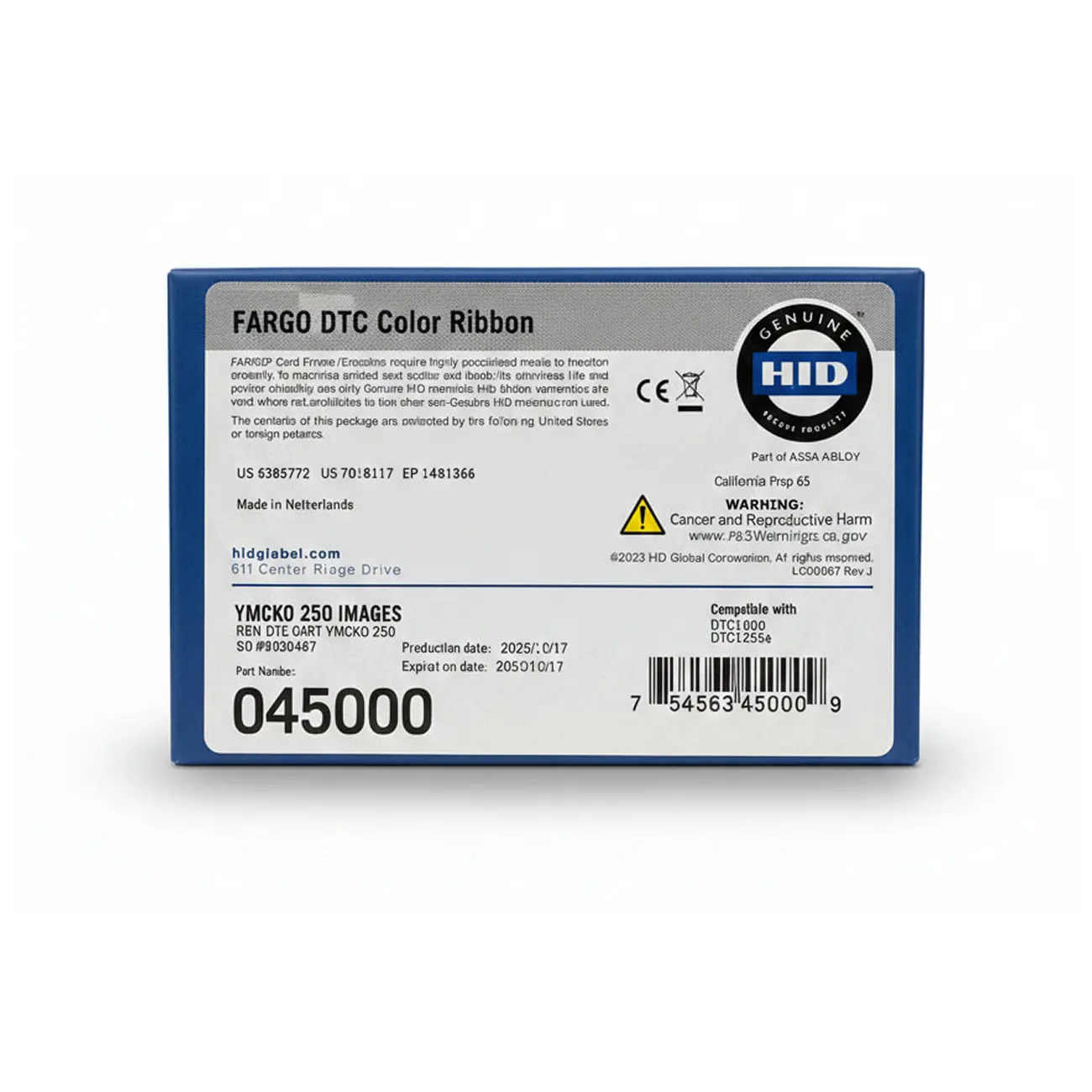 YMCKO лента с валиком (45000) фото